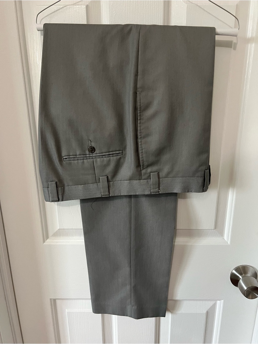 Calvin Klein Men's Gray Dress Slacks - Classic Straight Fit